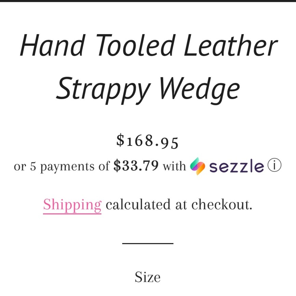 Western hand tooled leather wedge summer sandals SOLD OUT -6 - Picture 10 of 10
